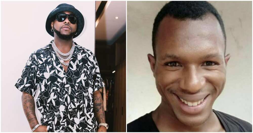 Davido N250m donation: Twitter user gets 'knocked' for poking accusing fingers at singer