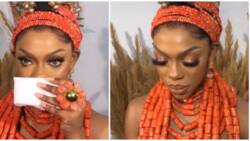 BBTitans star Khosi visits Nigeria, dons gorgeous Benin regalia