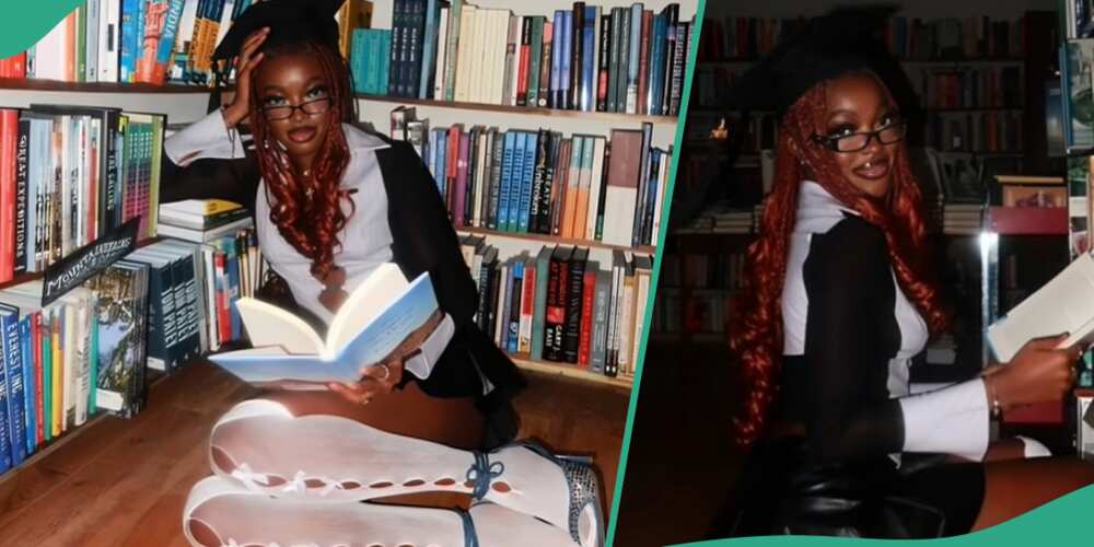 Nigerian lady graduates with first class, corrects her name on graduation day