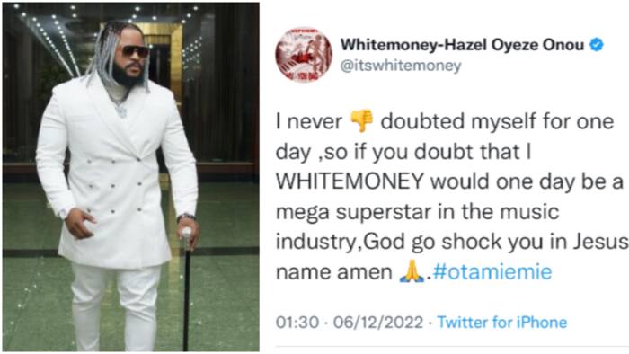 “I never doubted myself”: Whitemoney speaks on music career, says he will become a mega superstar one day