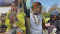 Mind-blowing kindness: Rapper, 6ix9ine steps down From Car, Goes into Street, Splashes N8m on Family in Video