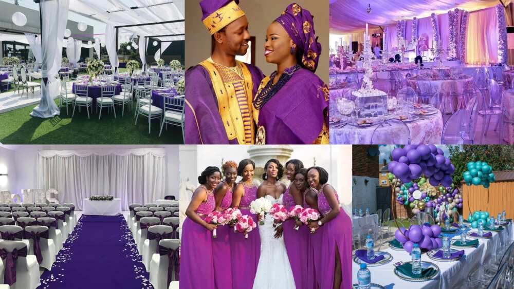 Colors that go with purple for a wedding: Best combinations for 2022 -  Legit.ng