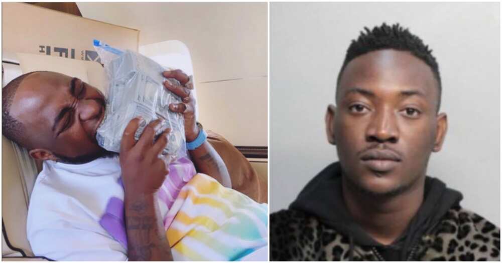 Davido 'eats' bag of money, reacts to Dammy Krane's debt claim.