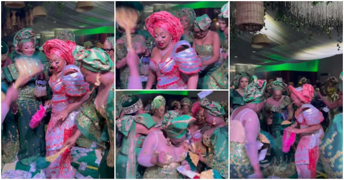 Rita Dominic: Actress' Nollywood colleagues gather round her on dance floor, make it rain cash in lovely video