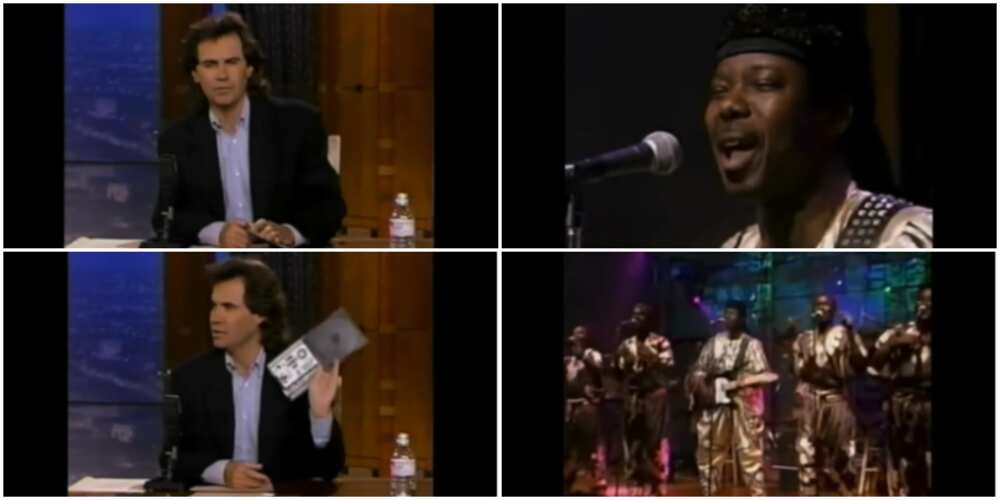 King Sunny Ade on the Dennis Miller Show in 1992.