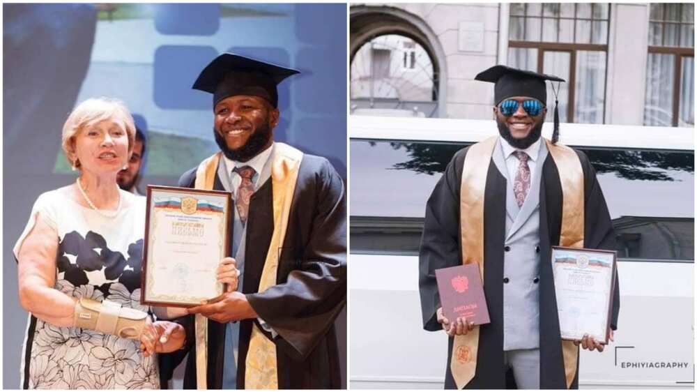 Olajide Rilwan Lekan never had any "B" grade in school as he graduated with great academic performance. Source: Nigerian in Perspective