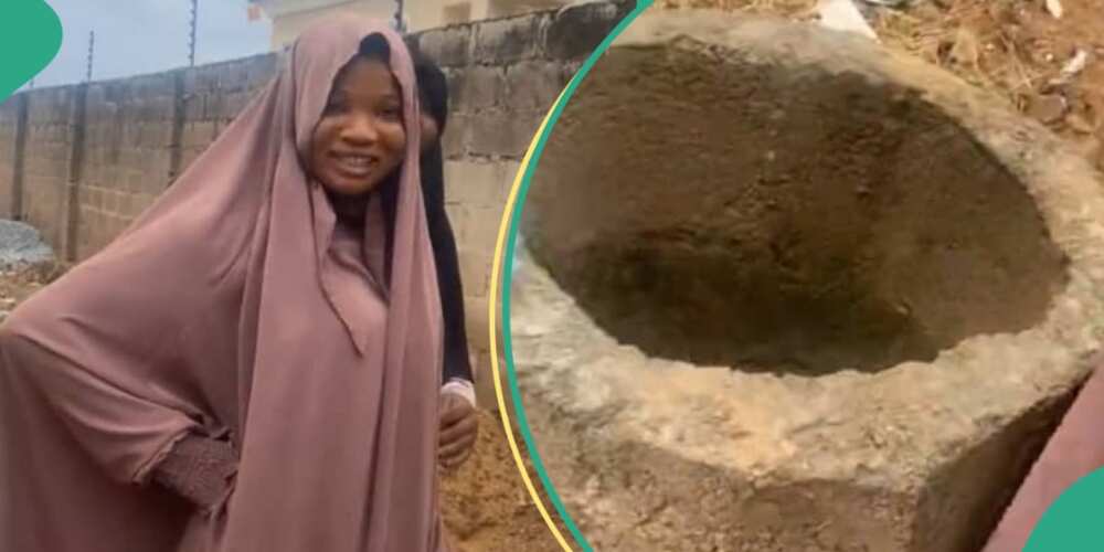 Muslim lady shares video of ram inside well