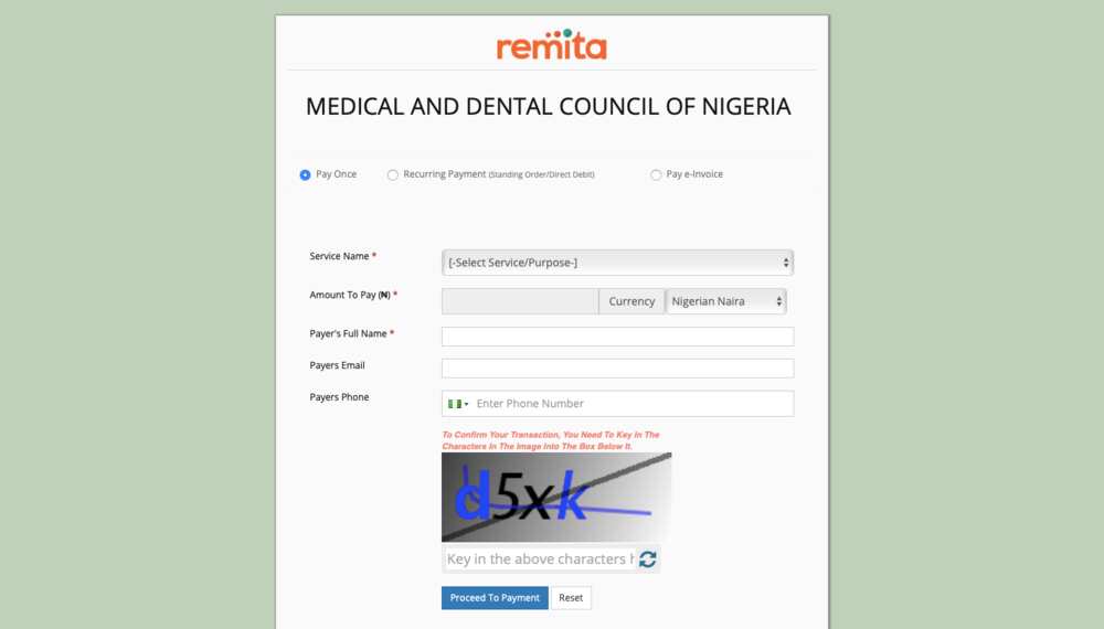 Medical & Dental Council of Nigeria portal payments Medical & Dental Council of Nigeria portal payments