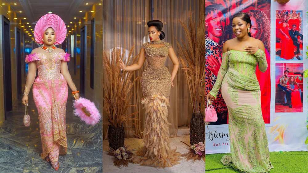 30+ stylish Aso Ebi styles for pregnant women: Flaunt your baby