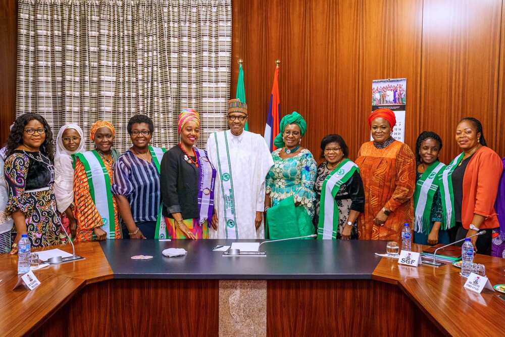 Buhari receives president of international women organisation