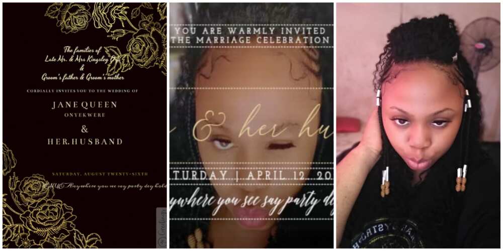 I am Ready: Nigerian Lady Fixes Date for Her Wedding Without a Groom, Shares Invitation Poster, Many React