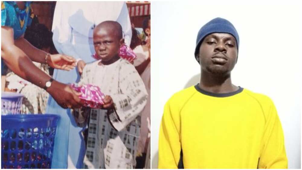 Young man whose childhood photo became popular meme speaks, reveals his identity