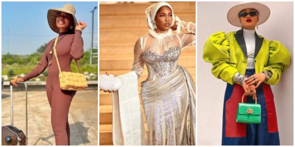 Photos of Nigerian celebrities.