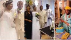 61-year-old Nigerian woman who has never had kids marries for the first time in Germany, video, photos emerge