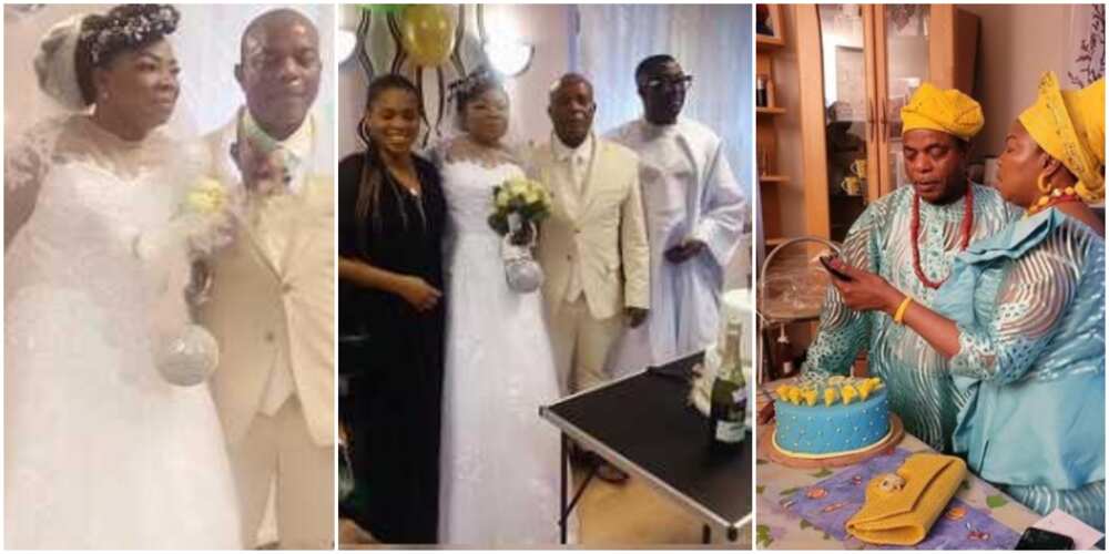 Video, photos emerge as 61-year-old Nigerian woman who has never had kids marries for the first time in Germany