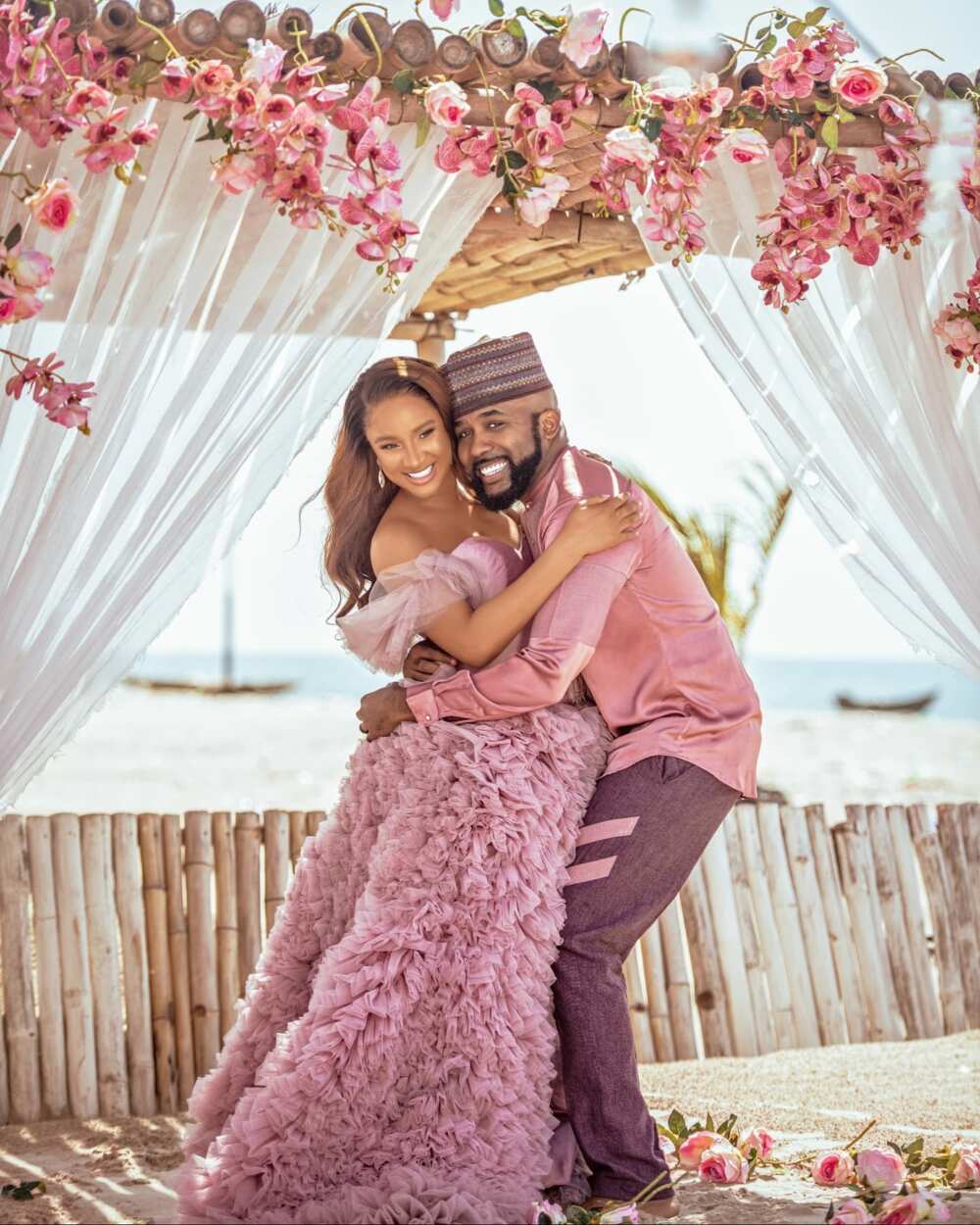 Adesua Etomi and Banky W Adesua Etomi and Banky W