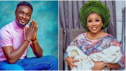 “Before it used to be by this time next year”: Adeniyi Johnson gushes as his wife celebrates 1st Mother’s Day