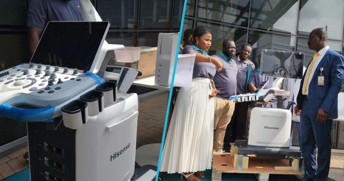 You won't believe what Nana Ama McBrown donated to the University of Ghana Medical Centre (videos)
