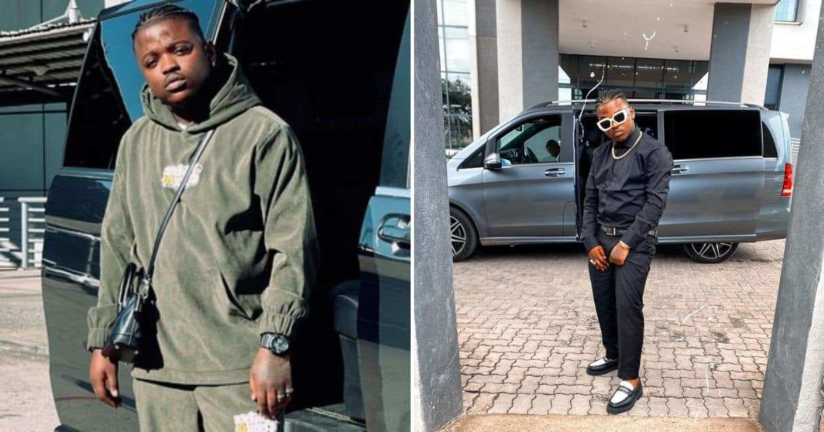 Amapiano singer Focalistic flaunts luxury Mercedes Benz E-Class and Mercedes Benz V Class V220d AMG Line (photos)