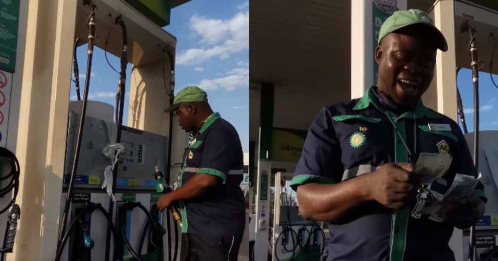 Faceless hero BI Phakathi blesses unsuspecting petrol attendant