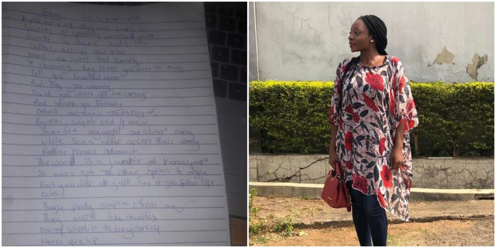 Brilliant Nigerian Girl Surprises Her Female School Teacher with a Beautiful 'Personal' Poem