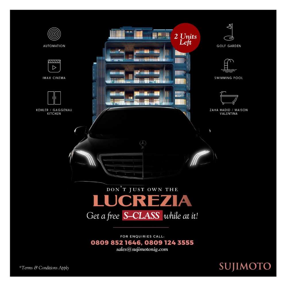 Get a Free Brand New S-Class When You Own a Unit of Africa’s Best Condominumum - Lucreziabysujimoto