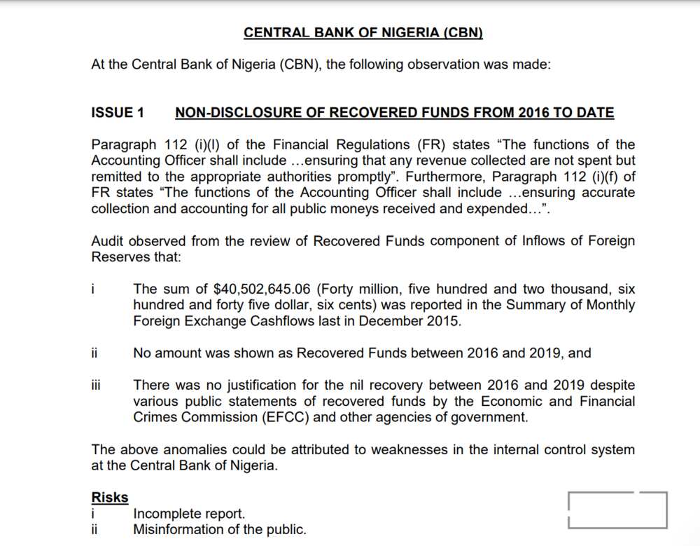 Bayanan kudin Abacha da wadanda EFCC ta kwato sun yi batan dabo a CBN Bayanan kudin Abacha da wadanda EFCC ta kwato sun yi batan dabo a CBN