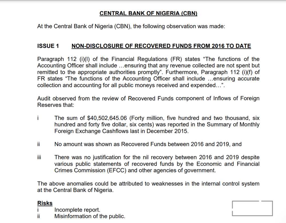 Bayanan kudin Abacha da wadanda EFCC ta kwato sun yi batan dabo a CBN