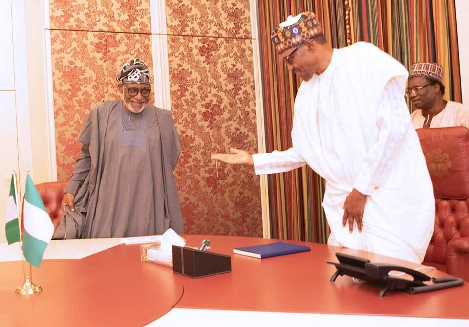 Amotekun: Buhari, Akeredolu meet in Aso Villa