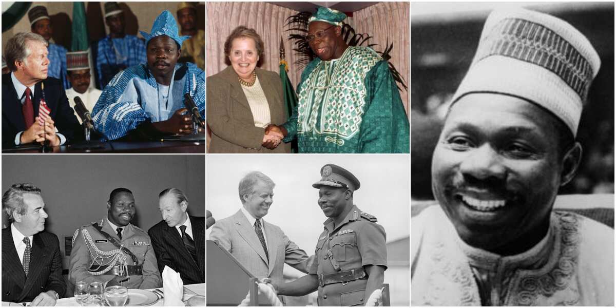 Throwback: 5 old pictures of ex-president Obasanjo showing he's Nigeria's good ambassador