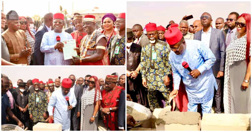 Nigerian governor performs groundbreaking events