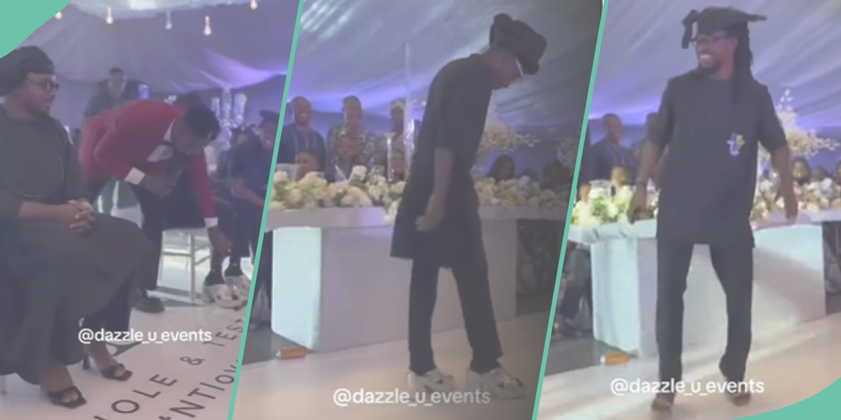 You will be shocked at how some men wore high heels at a wedding (video)