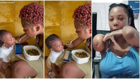 "You are the best mum ever": Nursing mother who has no hands uses mouth to feed baby, video goes viral