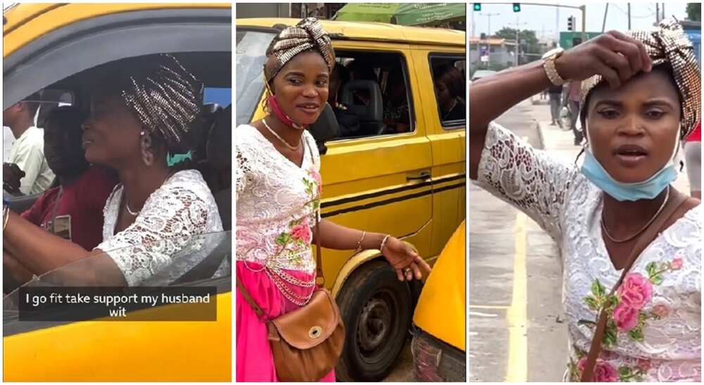 Nigerian female bus driver, Yetunde Mohammed who is based in Ikeja, Lagos.