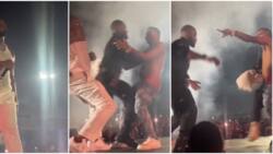 "Davido nearly punched the guy": Scary moment male fan charged at singer on stage, video goes viral