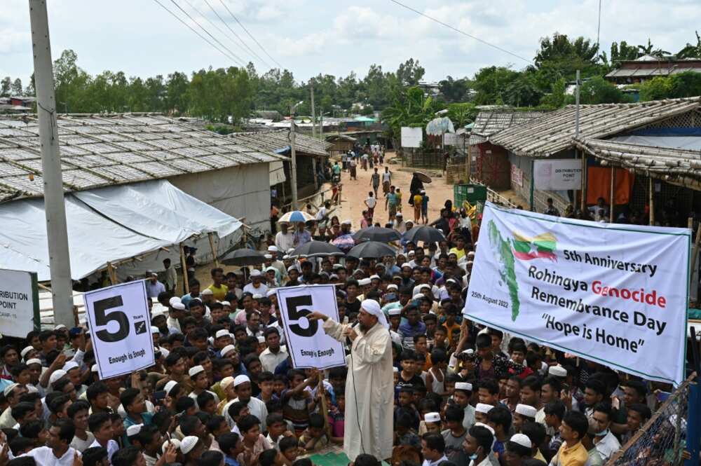 There are nearly a million Rohingya, half of them under 18, in the camps