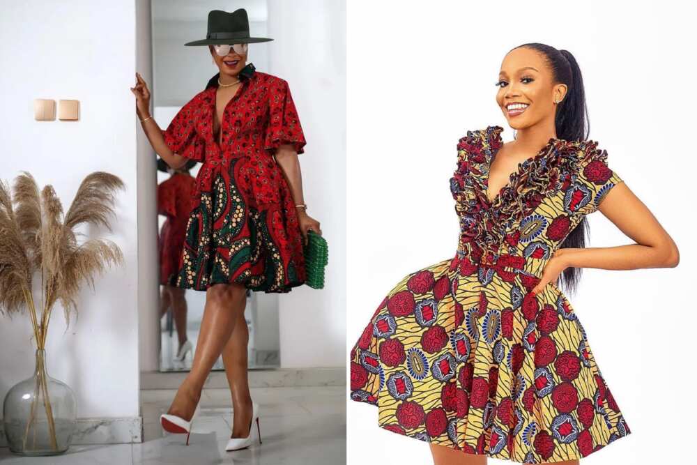 Short flare gown styles Short flare gown styles