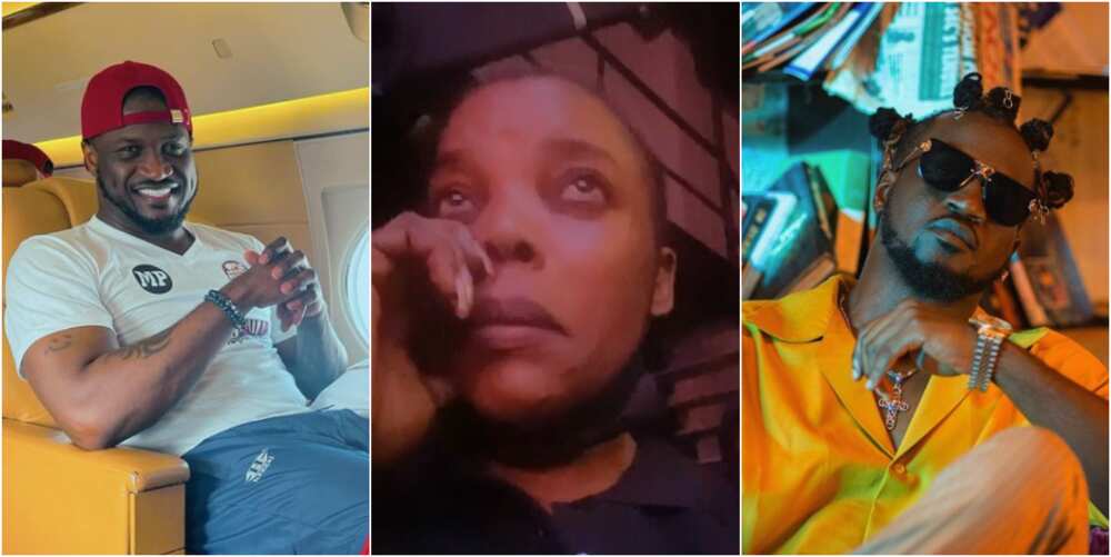 Actress Empress Njamah Cries, Begs Peter and Paul Okoye to Reconcile Just Like 2baba and Blackface
