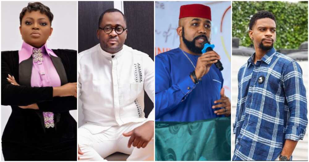 Photos of Funke Akindele, Desmond Elliot, Banky W and Olumide Oworu