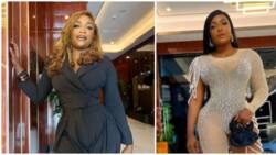 Mixed reactions as Blessing CEO sports daring one-legged outfit on date night