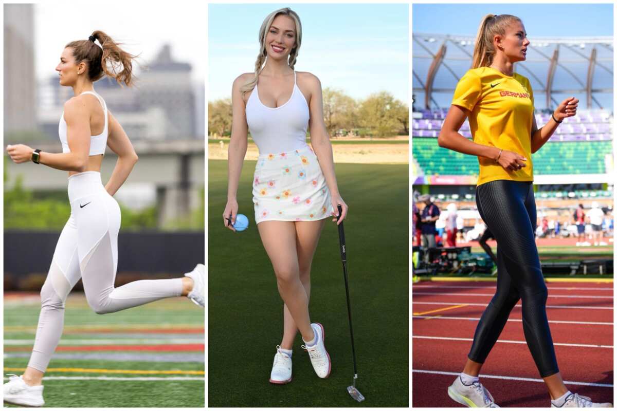 Attractive sporty girls in 80s style containing sport, activity