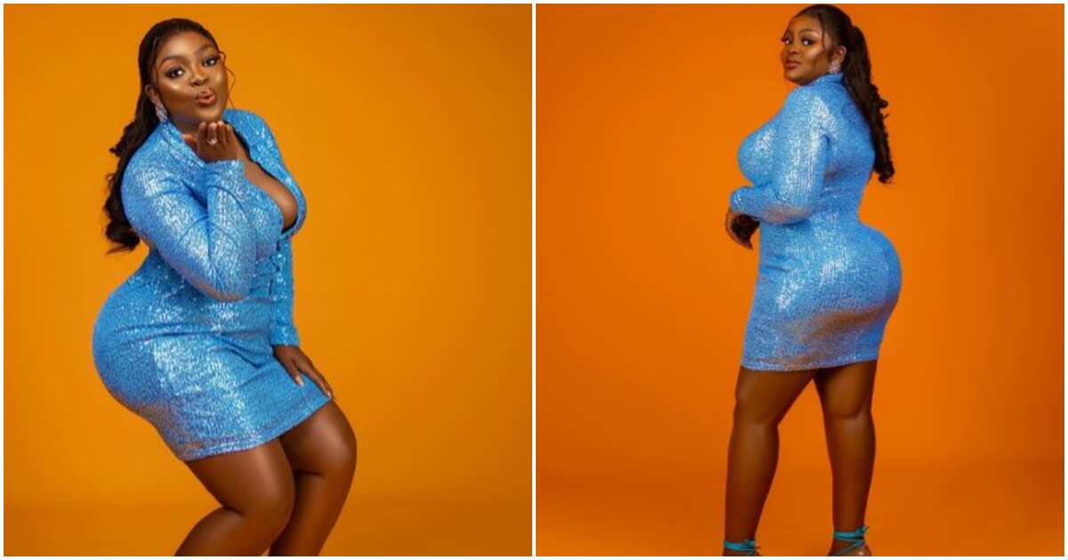 “I’m Somebody’s Prayer Point”: Actress Aniola Badmus Flaunt Figure, Shoots Out Big Backside in New Photo
