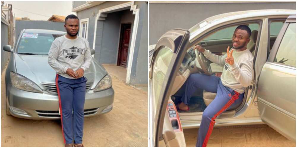 Controversial social media 'gossiper' Tosin Silverdam buys his first car at 31