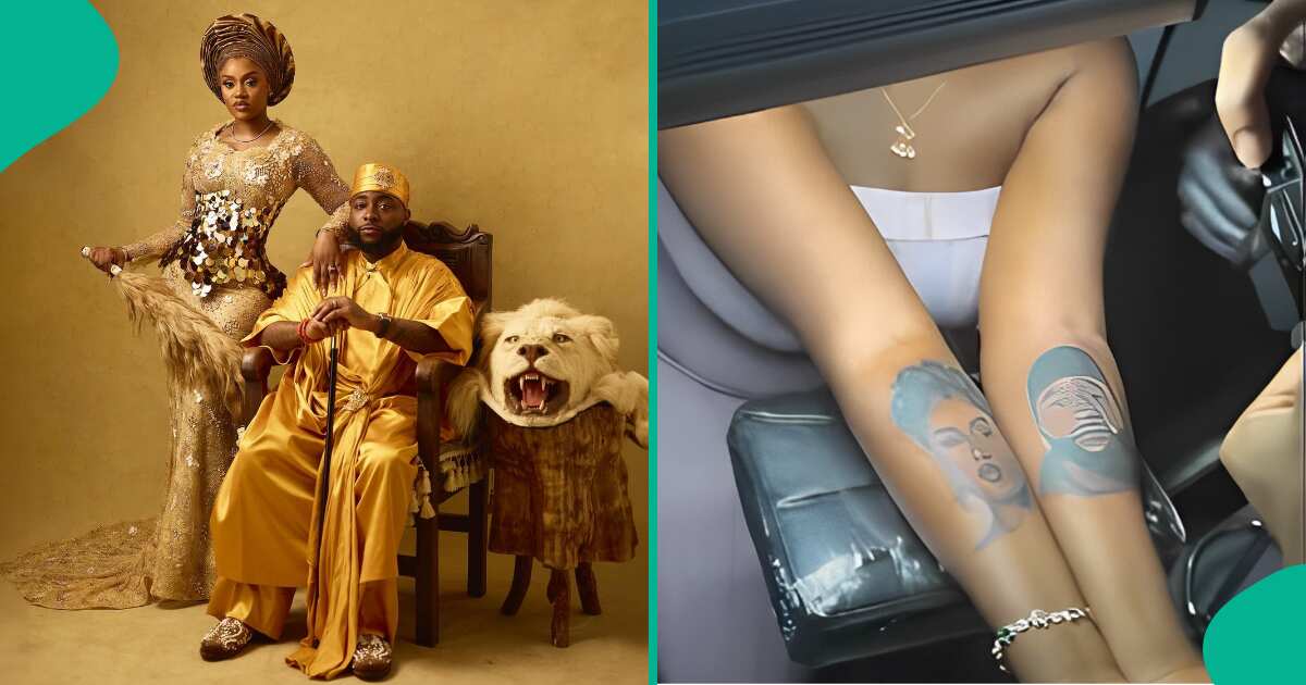 See how Davido responded to the lady who tattooed Chivido to celebrate his wedding to Chioma