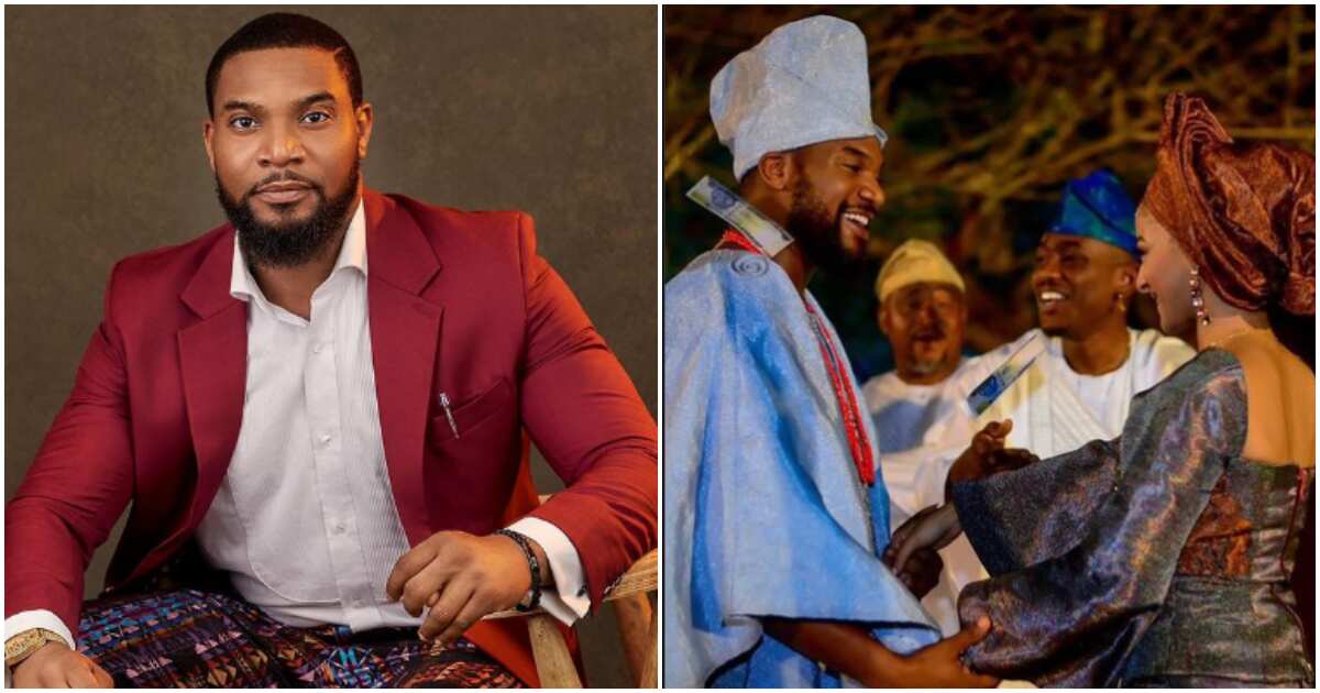 Actor Kunle Remi fails in attempt to fool fans with traditional wedding photo on April 1