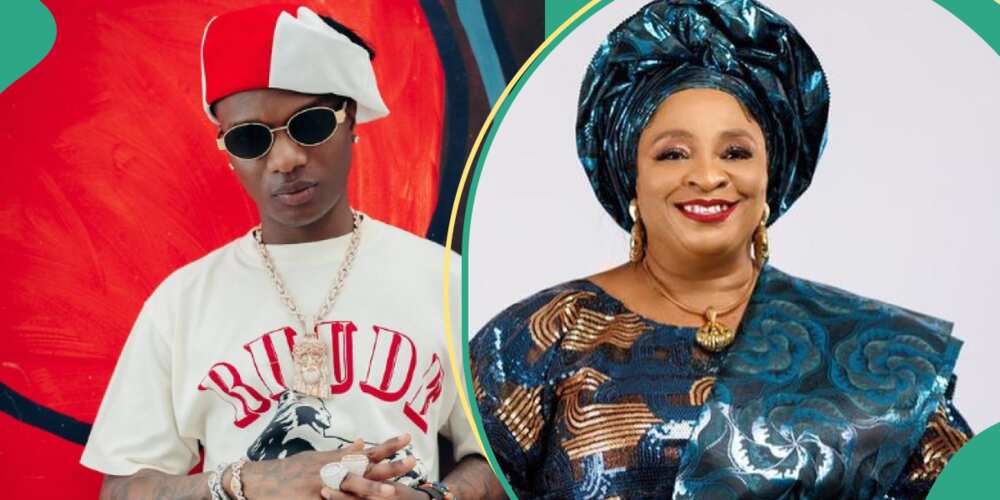 Wizkid and his mother.