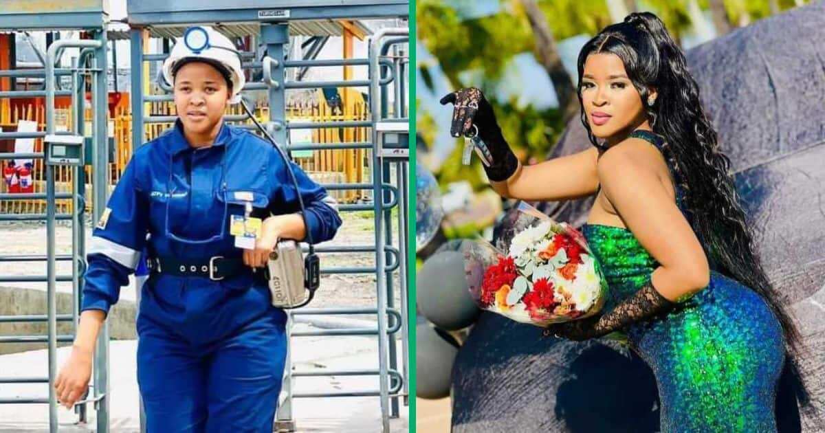 Beautiful young female miner flaunts luxurious car online, leaves netizens in awe (PHOTOS)