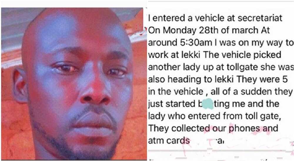 A suspected thief allegedly stole a phone from a lady in Lagos and used it to take selfies and post online.