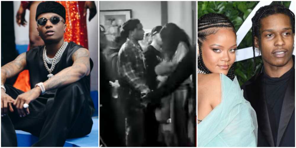 Rihanna and boo attend Wizkid's concert