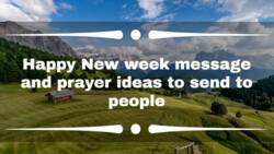 Happy New week message and prayer ideas to send to people